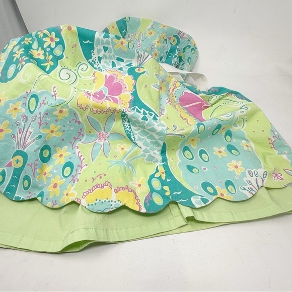 LILLY PULITZER Women’s Strapless Belted Dress SOUTHERN BELLE Peacock Print Sz 0 - Picture 6 of 6